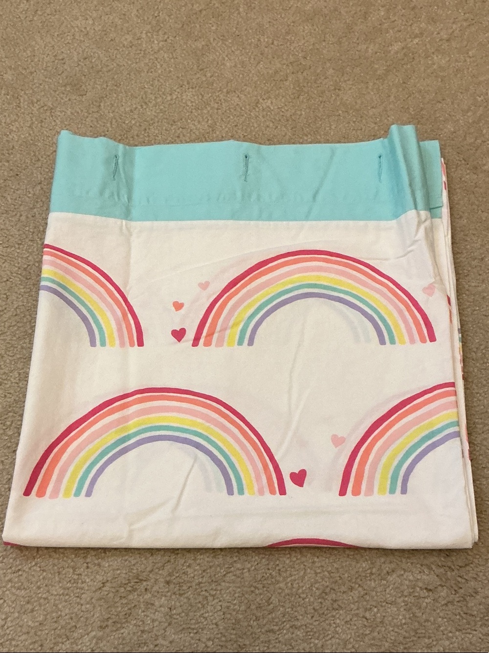 Pottery Barn Kids Rainbow Shower Curtain 72”x72”